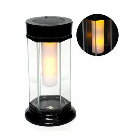 Znicz SOLAR KAPLICZKA SZEŚCIAN czarny