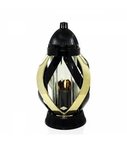 Znicz ZGM SZARFA METALIK czarno-złoty